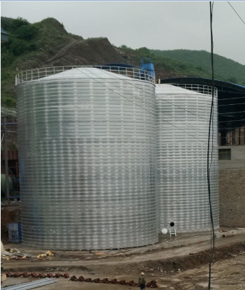 双牌粮食钢板仓的安装全过程不用热焊接